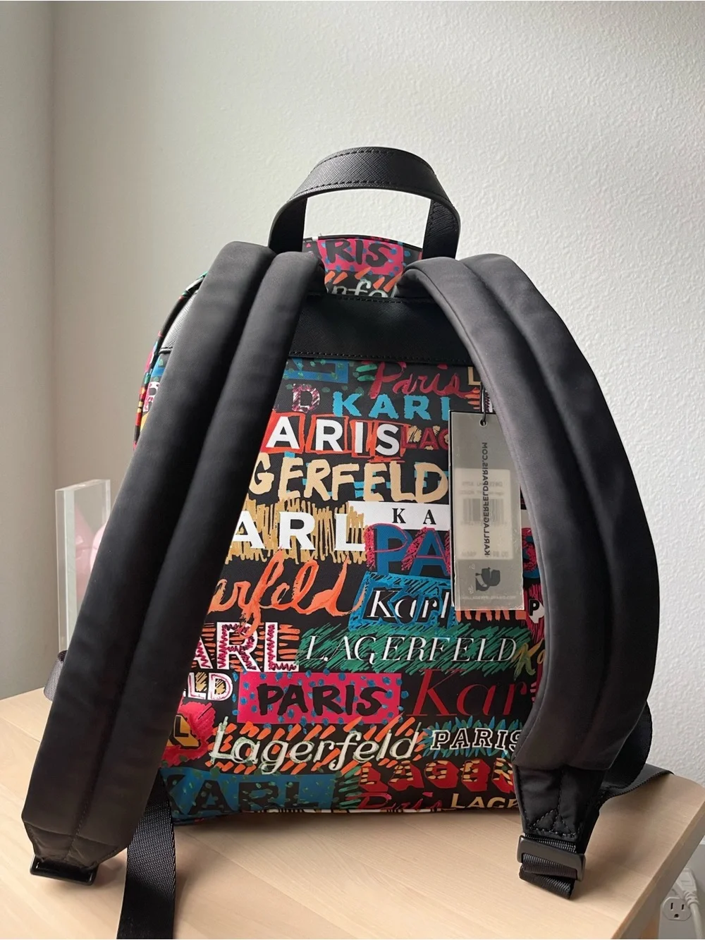 Karl Lagerfeld Paris Multicolor Logo Backpack – NWT